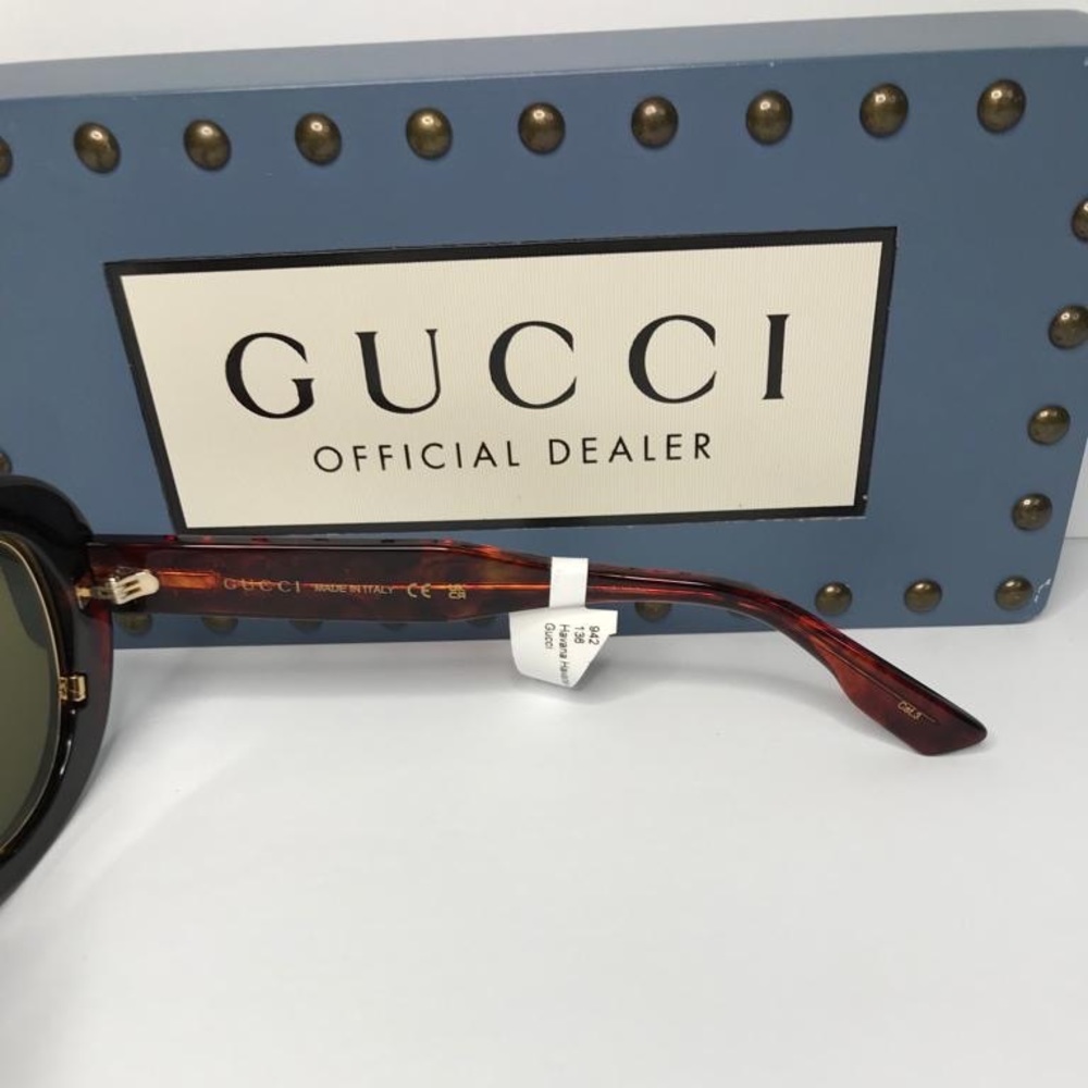 New Authentic 💯- Gucci Eyewear GG1152S 002 tortoiseshell pilot-frame sun… - Picture 14 of 16